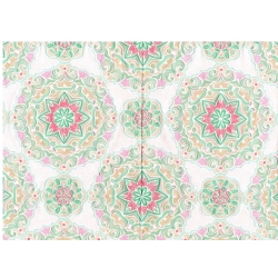 Serwetka -1643- mandala , wzorki pastelowe
